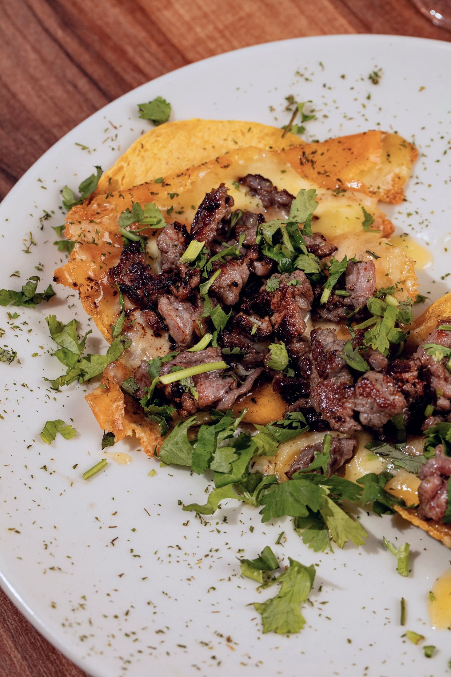 Taco de carne asada con limón